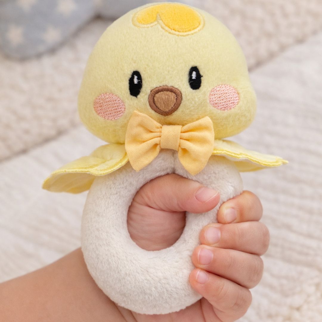 Pio the Chick — Handmade Baby Rattle