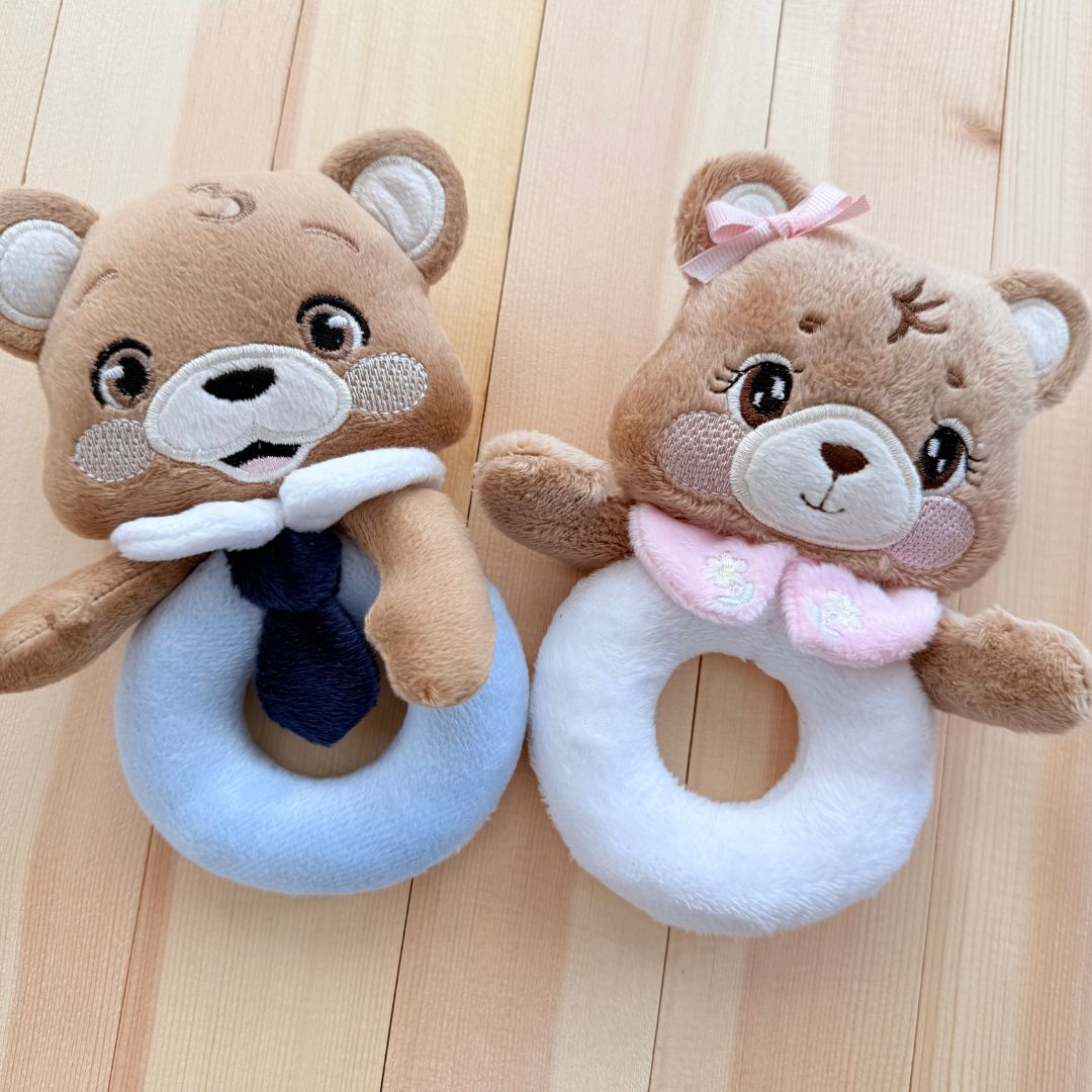 Miel the Bear — Handmade Baby Rattle