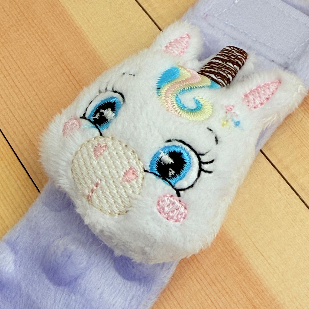 Mia the Unicorn — Handmade Wrist Rattles (Set of 2)