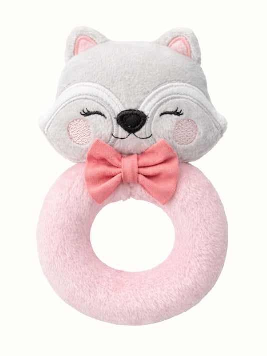 Bandi the Raccoon — Handmade Baby Rattle