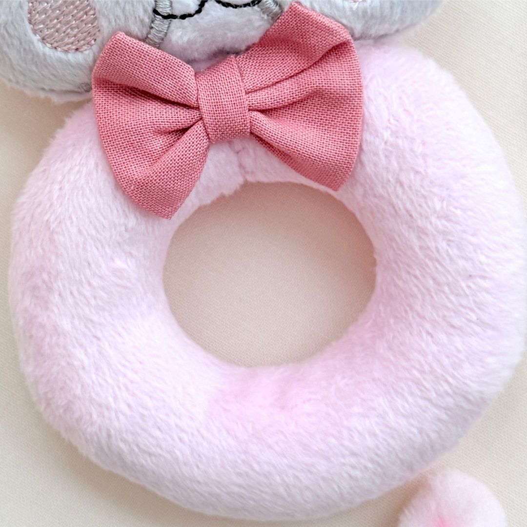 Bandi the Raccoon — Handmade Baby Rattle