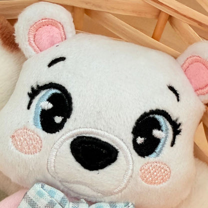 Bella the Polar Bear — Handmade Baby Rattle
