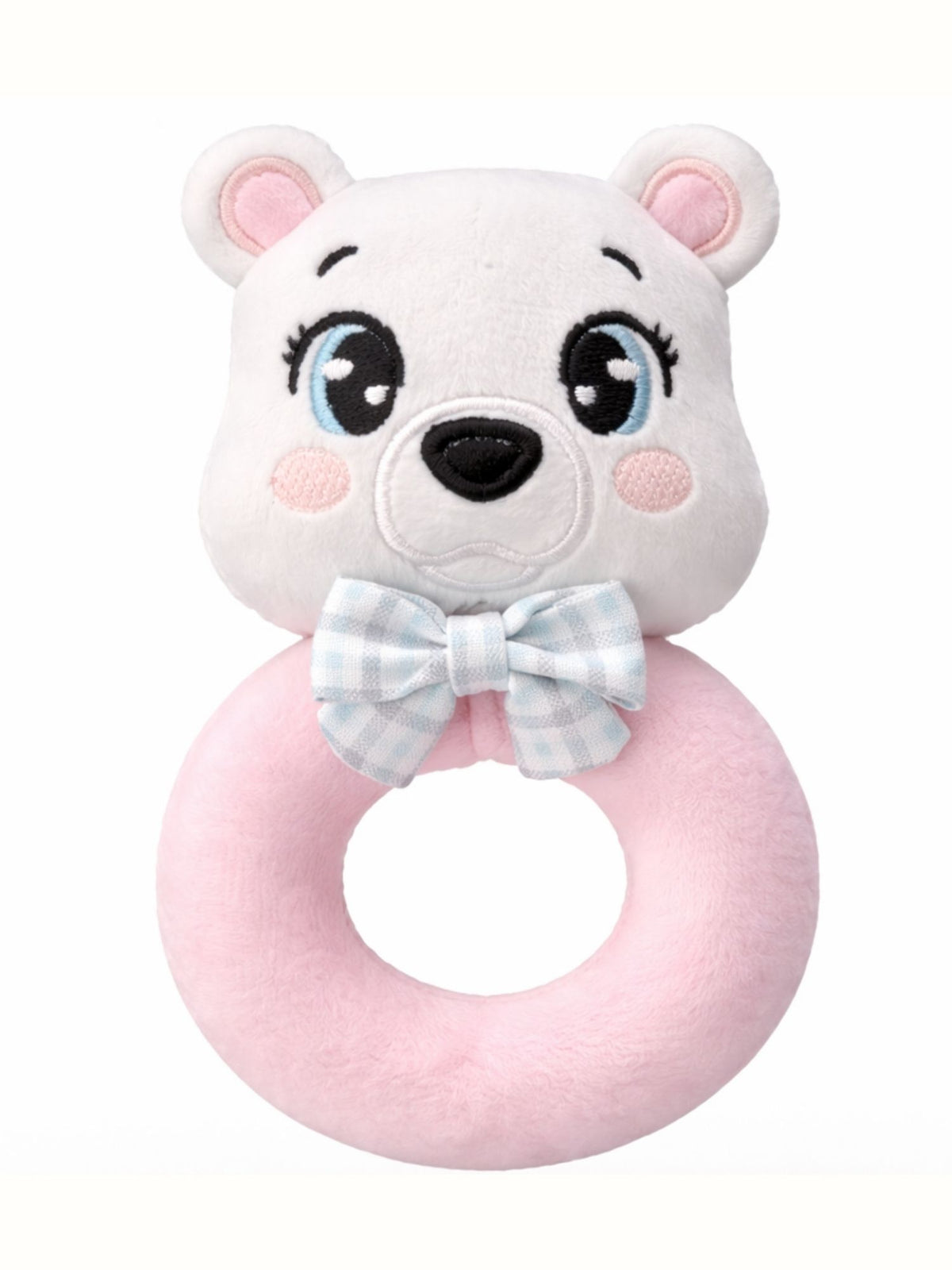 Bella the Polar Bear — Handmade Baby Rattle
