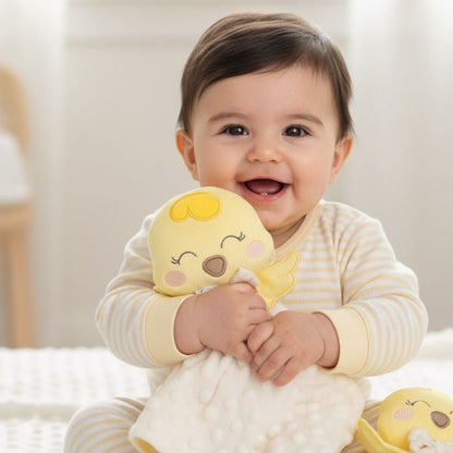 Lulu the Chick — Handmade Lovey Blanket