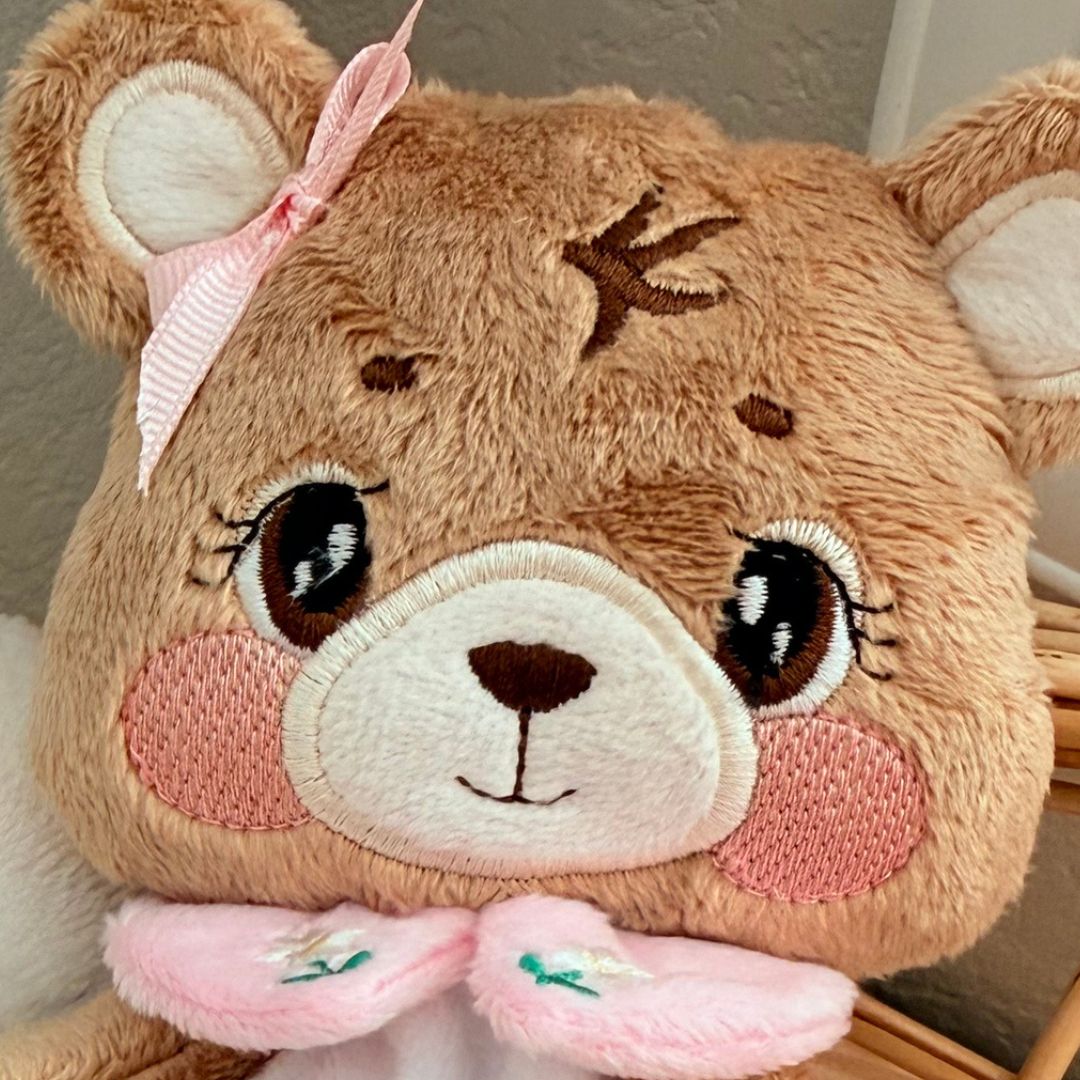 Miel the Bear — Handmade Lovey Blanket
