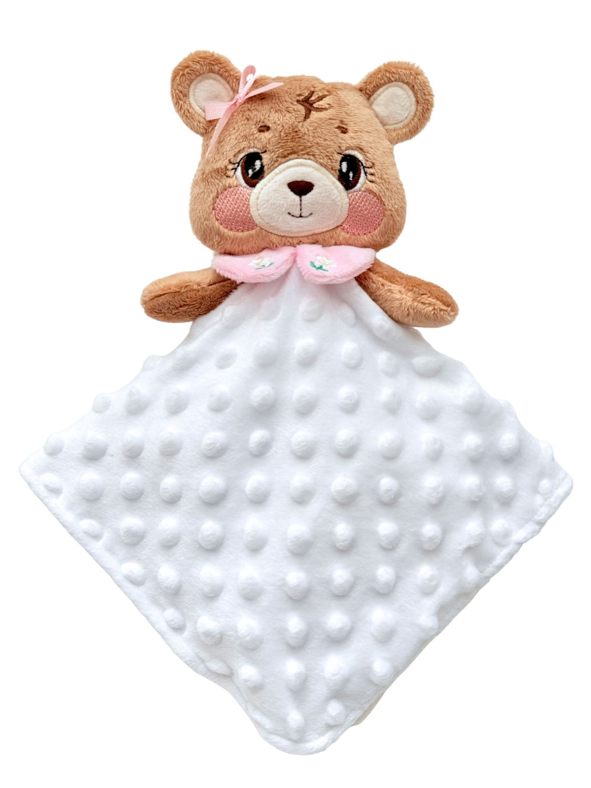 Miel the Bear — Handmade Lovey Blanket