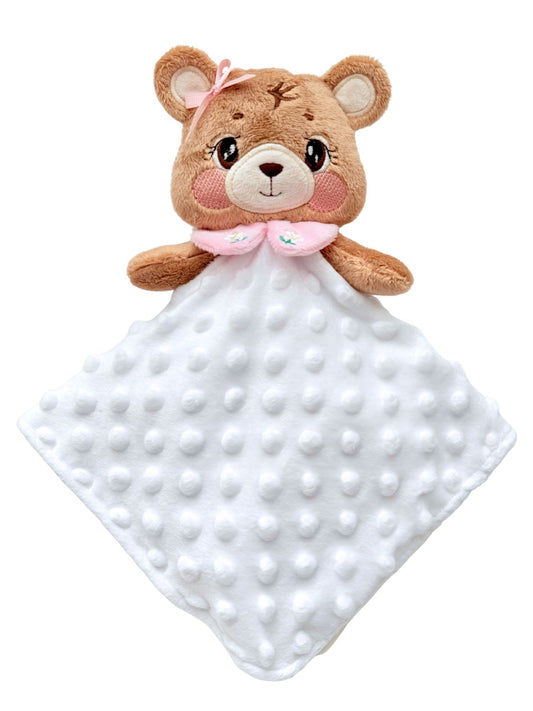 Miel the Bear — Handmade Lovey Blanket