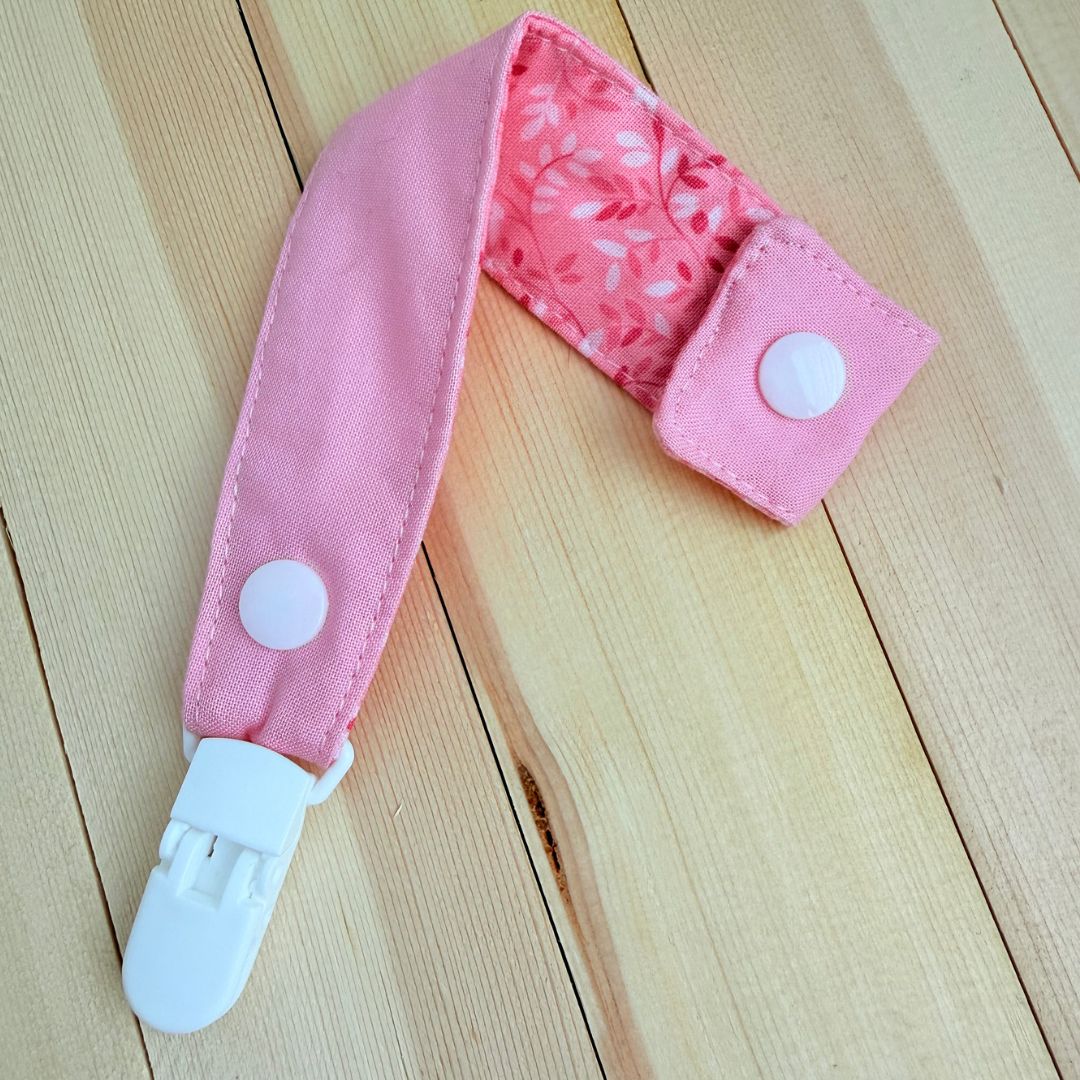 Personalized Pacifier Clip — Handmade 100% Cotton