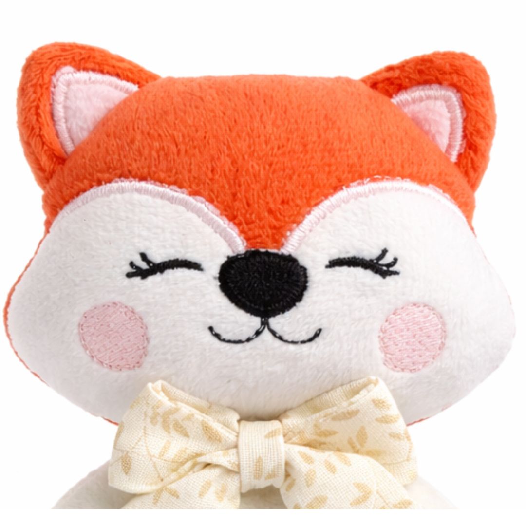 Rosa the Fox — Handmade Baby Rattle