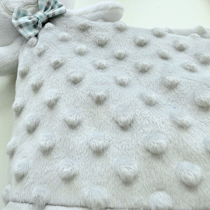 Santi the Polar Bear — Handmade Lovey Blanket