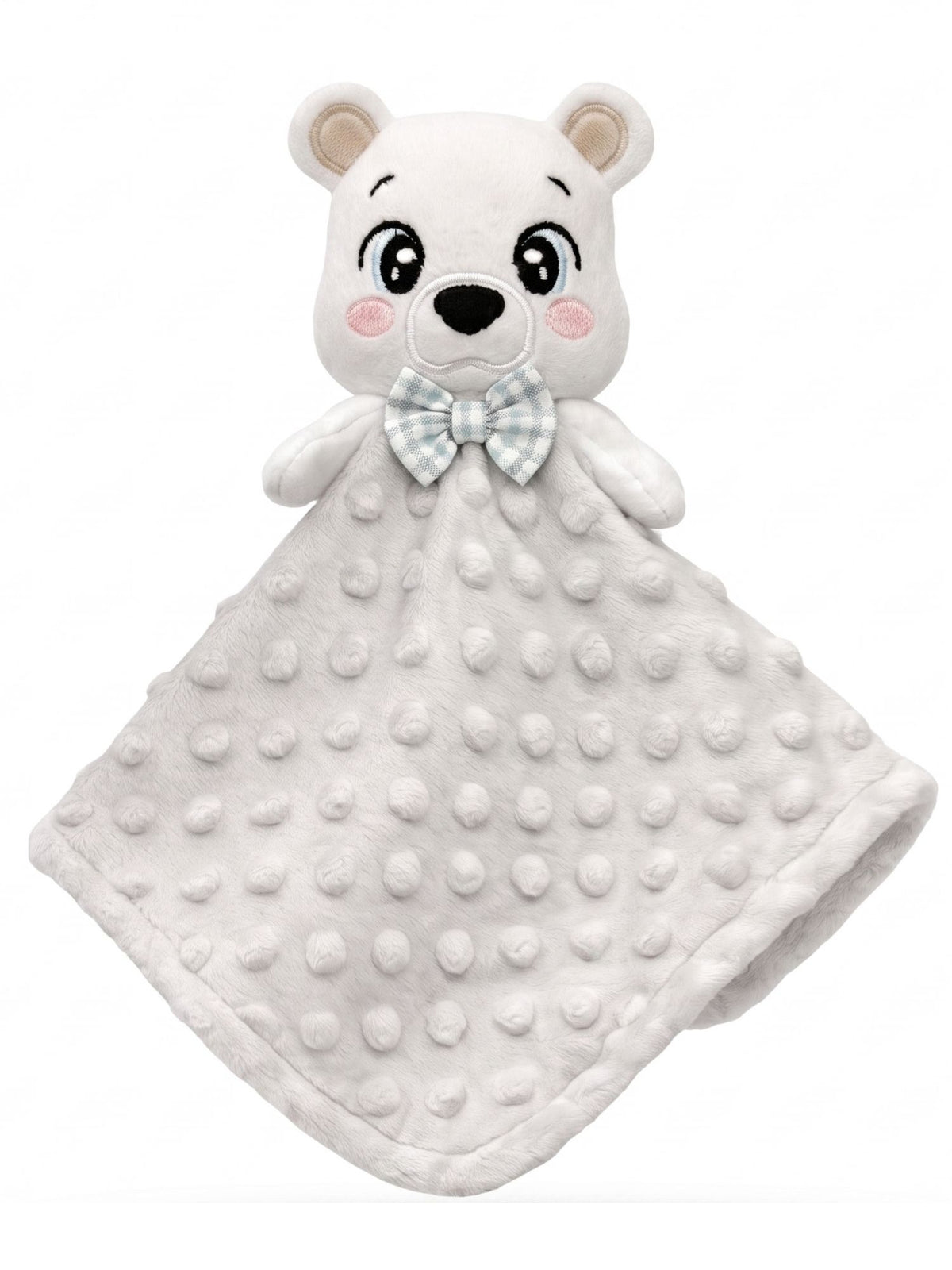 Santi the Polar Bear — Handmade Lovey Blanket