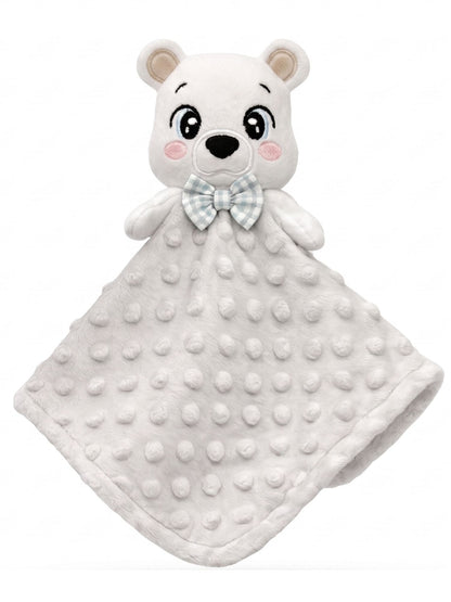 Santi the Polar Bear — Handmade Lovey Blanket