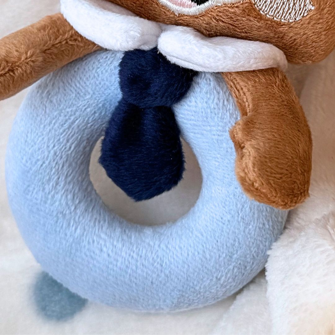 Theo the Bear — Handmade Baby Rattle